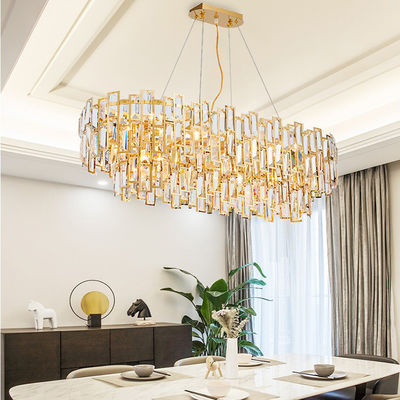 Postmodern Italian Luxury Gold Modern Crystal Chandelier