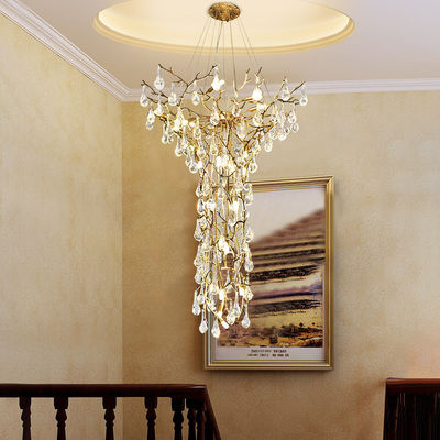 European Style G9 Customized Pendant Lamp Lights For Rotary Staircase