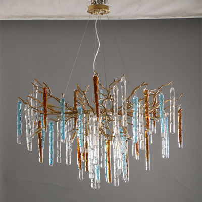 Colored Spiked Glass Custom Pendant Lights For Home Decor