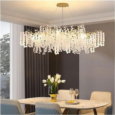 Modern Luxury Living Room Ceiling Crystal Entryway Chandelier Lighting Home Decoration