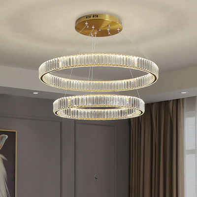 Chrome Color Customized Pendant Ceiling Light Entryway Chandelier Multiple Sizes