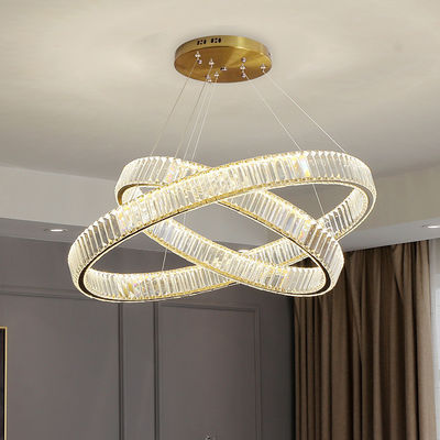 Chrome Color Customized Pendant Ceiling Light Entryway Chandelier Multiple Sizes