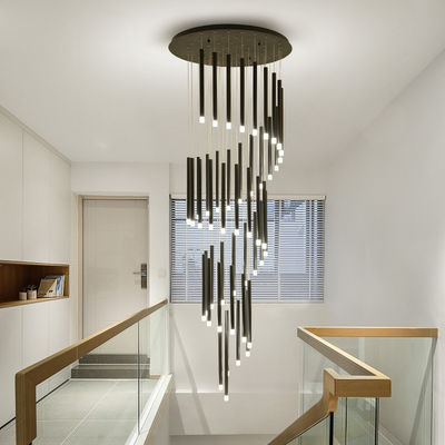 Modern Long Hanging Chandelier Restaurant Cafe Hotel Entryway Chandelier