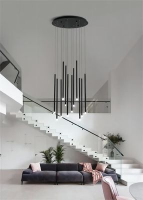 Modern Long Hanging Chandelier Restaurant Cafe Hotel Entryway Chandelier