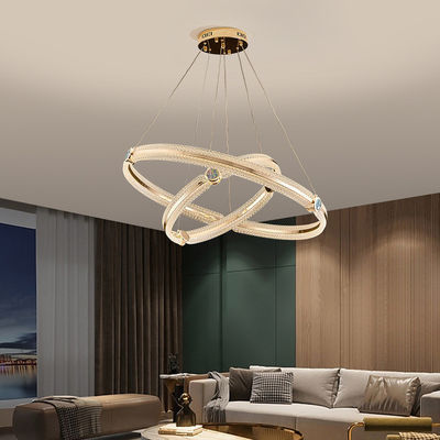 Romantic Acrylic Lampshade Modern Ring Custom Chandelier Soft And Non Glaring
