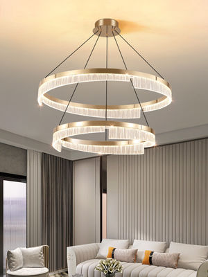 Transparent PMMA Acrylic Lampshade LED Chandelier Rust Resistant