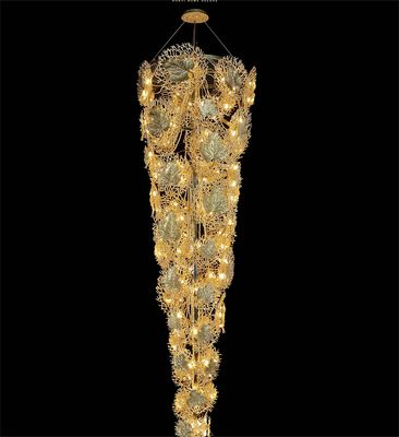 Creative Brass High Ceilings Chandeliers Long Chandeliers For High Ceilings