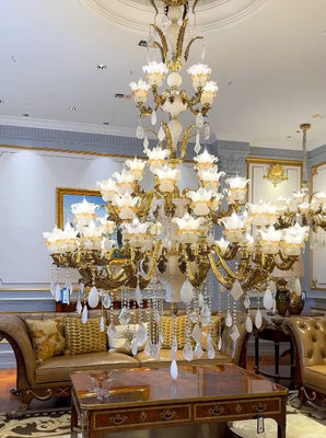 High Quality Large Flower Chandelier For Grand Foyer Dining Room High-End Commercial Space