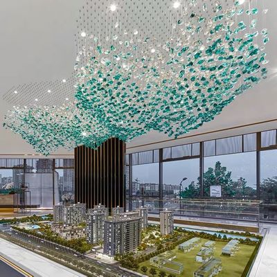 Custom Hanging Lights Staircase Long Luxury 110V Led Honeycomb Light Deformable Hanging Modular Light