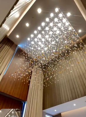 Modern Minimalist Restaurant Lights Designer Model Room Lighting Villa Large Glass Chandeliers