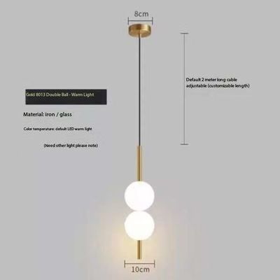 All Copper Natural Marble Chandelier Spain Light Luxury Simple Creative Bar Restaurant Bedroom Bedside Lift Small Chandelier