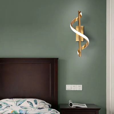 Modern LED Wall Sconce 10W Cool White 4000K Aluminum Gold Indoor Wall Lamp For Bedroom Corridor