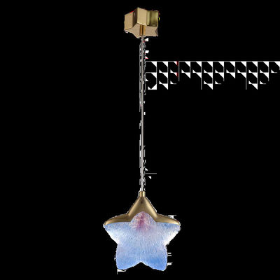 Antique Glass Star Moon Starry Sky Pendant Lamp Bedroom Bedside Lamp Staircase Restaurant Bar Counter Villa Hotel Duplex Floor