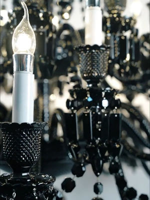 Trending Chandelier Lamps Black Smoke Candle Modern Unique Crystal Chandeliers For Dining Room