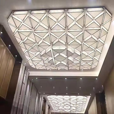 Zhongshan City New Design Rectangular Geometric Pattern LED Lamp Aluminum Body Chandelier Suitable For Restaurant Restaurant Project