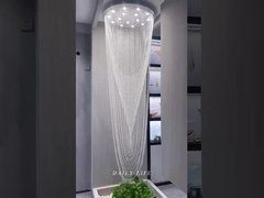 Tangga Cahaya Chandelier Duplex Bangunan Besar Crystal Chandelier untuk ruang tamu