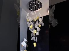 Lampu Lantai Tangga Dupleks Vila Kaca Persegi Panjang Panjang untuk Proyek Pemasangan