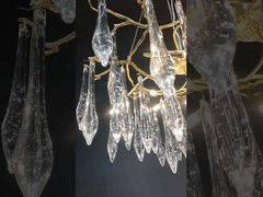 Lampu Gantung Proyek LED Cabang Keramik Kelopak Magnolia Putih Modern Untuk Ruang Tamu