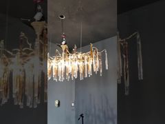 Memperkenalkan OEM ODM Lampu Gantung Kustom Cakram Kaca Elektroplating Polishing AC110V Hingga 250V Untuk Anda