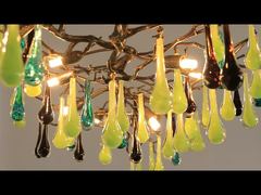 Tinjauan Lebih Dekat: Lampu Gantung Lobi Ruang Tamu Kristal Mewah Modern Foyer Bulat