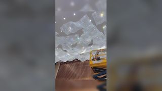 Lampu Gantung Kaca Hias Lobi Hotel Buatan Khusus Plafon Led Modern