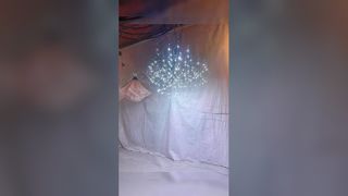 Tonton: Lampu Gantung Liontin Kristal LED E14 Etalase Temperatur Warna Dapat Disesuaikan