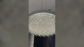 Semua Lampu Tembaga Mewah Marmer Alam Kreatif Model Cina Baru Ruang Tamu Ruang Makan Melingkar C
