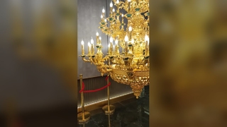 Pencahayaan Lobi Hotel Mewah Lampu Gantung Kristal Kustom