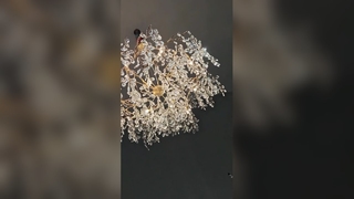 Lampu Gantung Magnolia Putih Elegan untuk Hotel Mewah