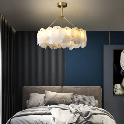 240V 60Hz Kamar Tidur Lampu Langit-langit Liontin Mewah Lampu Gantung Dolomit Alami