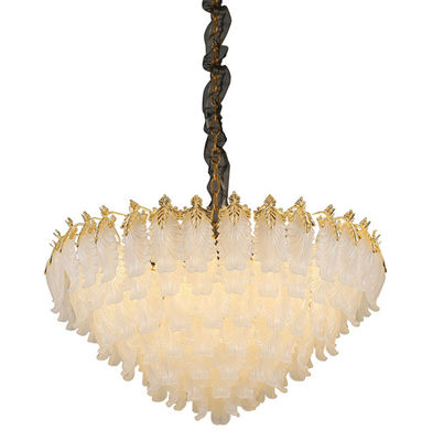 Villa Hotel Emas Lampu Gantung Kristal Lampu Gantung L52 * H33cm AC85V Ke 265V