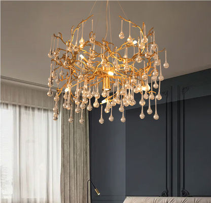 Lampu Liontin High End Hemat Energi G9 * 5W Cabang Chandelier Dengan Kristal CCC ROHS