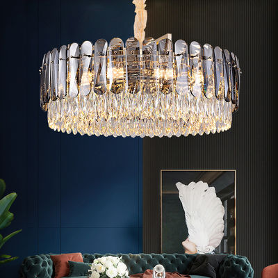 Tembus K9 Crystal Grand Chandelier E14 Lampu Plafon Hotel