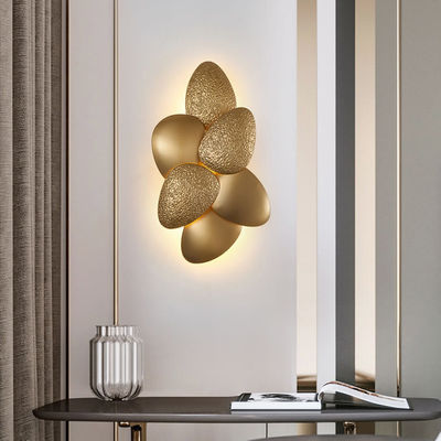 RoHS CCC Emas Kontemporer Lampu Dinding Modern Menghemat Daya