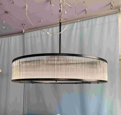 Lampu Gantung Proyek Bantalan Tinggi Pencahayaan Liontin Drum yang Dibuat Khusus Tahan Karat