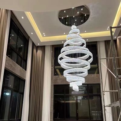 Chandelier Lobi Hotel Mewah Custom Made 240V