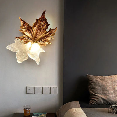Sconce Dinding Kontemporer Daun Maple Untuk Ruang Tamu ODM 220V