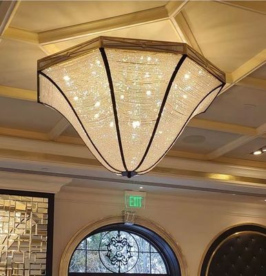 Elektroplating Champagne Gold Lampu Gantung Kreatif yang Disesuaikan Hemat Energi