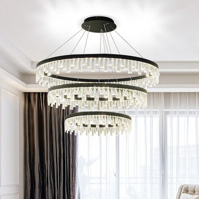 Round Ring Adjustable Multi Light Chandelier Untuk Dekorasi Foyer