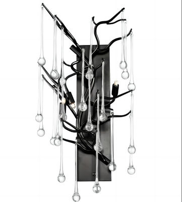 K9 Clear Crystal Drop Metal Wall Sconce L280*W220*H460
