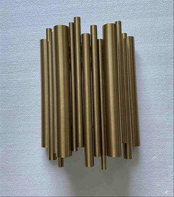 Desain Kreatif Modern Gold Tube LED Sconce Dinding Untuk Ruang Tamu