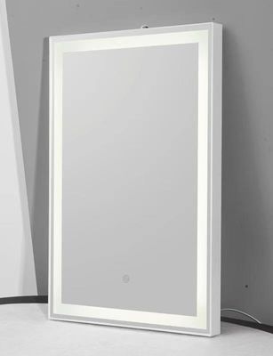 Bingkai Plastik ABS Lampu Cermin Kamar Mandi LED Persegi Dan Lingkaran