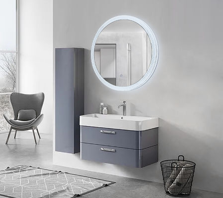 Bingkai Akrilik Besi Lampu Cermin Kamar Mandi LED 6500K 24W