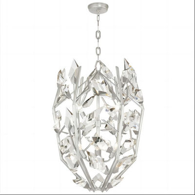 Perak Kreatif Modern Crystal Chandelier 3000K 4000K 6500K