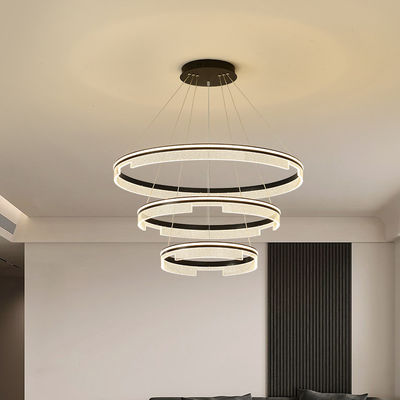 Bahan Metal Polishing LED Contemporary Round Chandelier 20 - 30m2