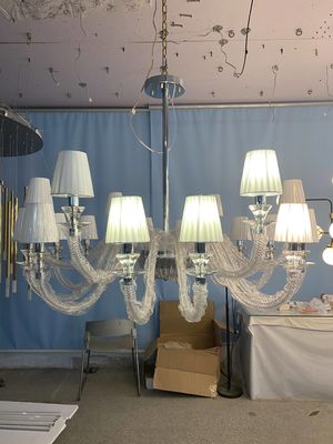 Custom OEM ODM Clear Crystal Chandelier Gaya klasik dan populer
