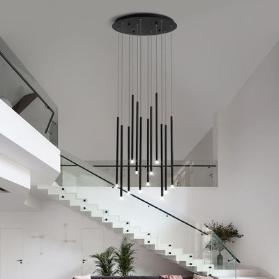 Modern Long Hanging Chandelier Restoran Cafe Hotel Pintu Masuk Chandelier