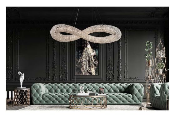 Art Light Luxury Crystal Chandelier Untuk ruang tamu Restoran Hotel Lobby