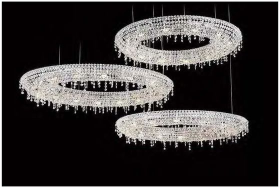 Lampu Luxury Lobby Kreatif Chandelier High End Crystal Chandeliers Hotel Lobby Art Island