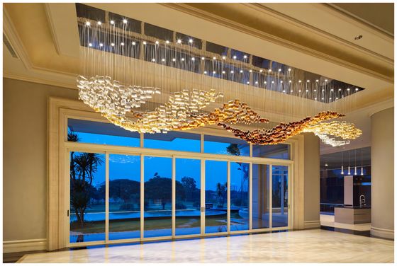 Art Modern Glass Chandelier Desain Chandelier Eksklusif Untuk Teater Dan Opera House